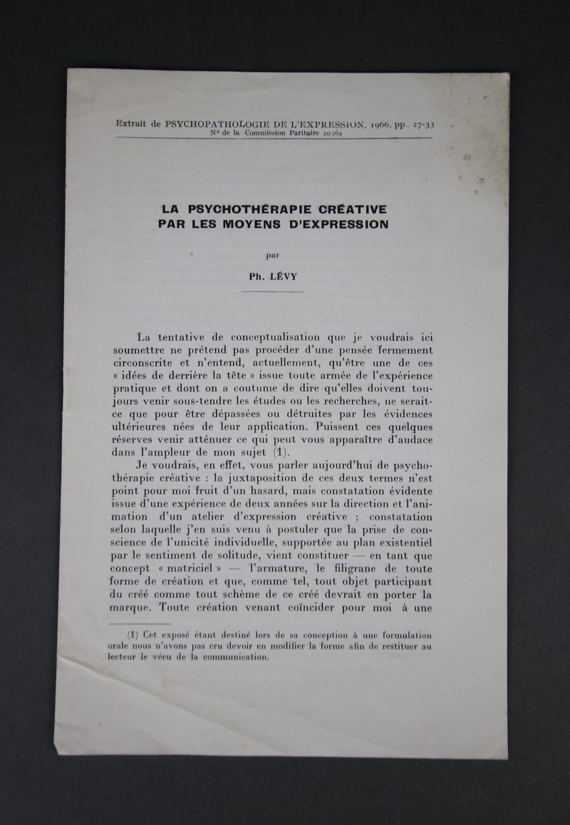 La psychothérapie créative…