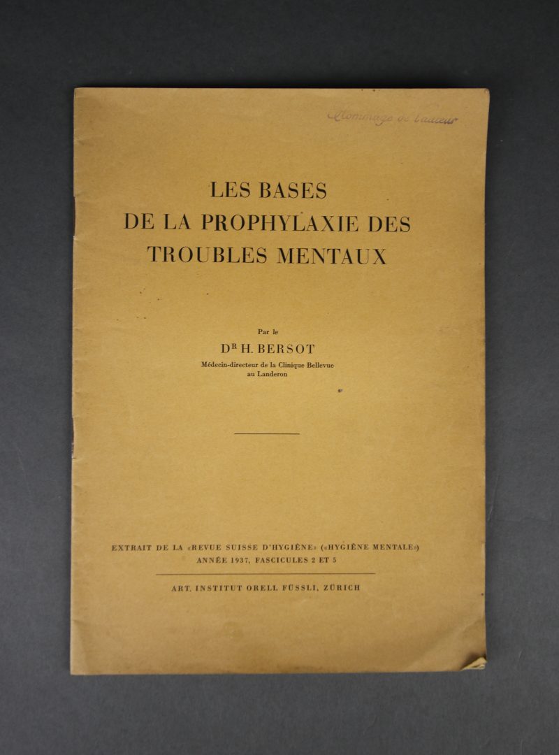 Les bases de la prophylaxie des troubles mentaux