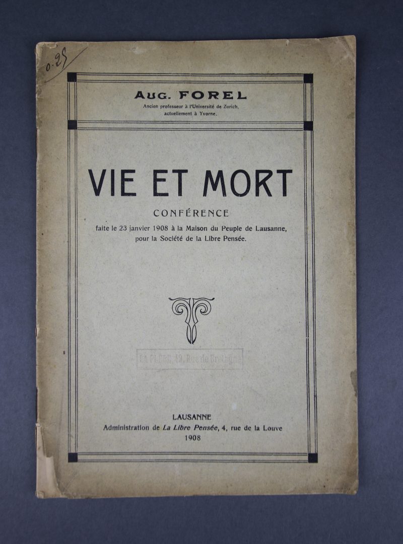 Vie et Mort, conférence