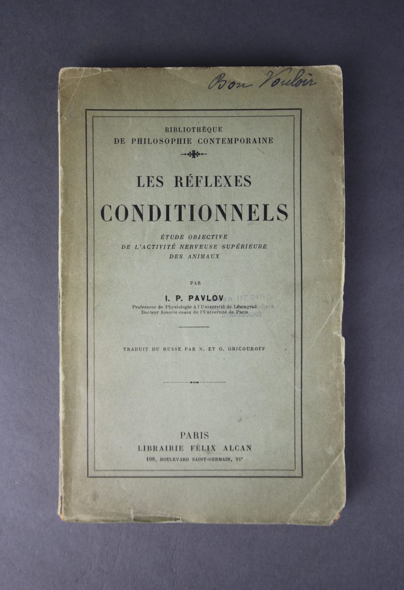 Les réflexes conditionnels.
Etude objective de l’activité nerveuse supérieure des animaux